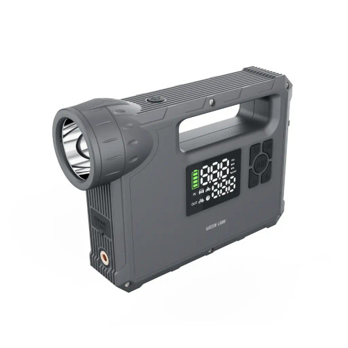 جامپ استارتر و کمپرسور چندکاره گرین لاین JX-84 | Green Lion JX-84 12V Jump Starter (Grey)