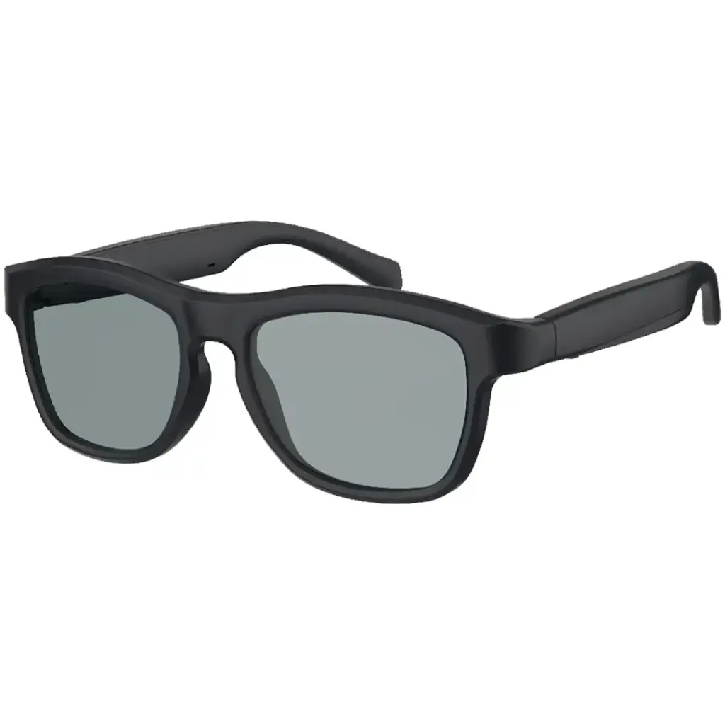 عینک هوشمند Green Lion Shade Mate Black | لنز دو رنگ، تماس و موسیقی بی‌سیم، UV400