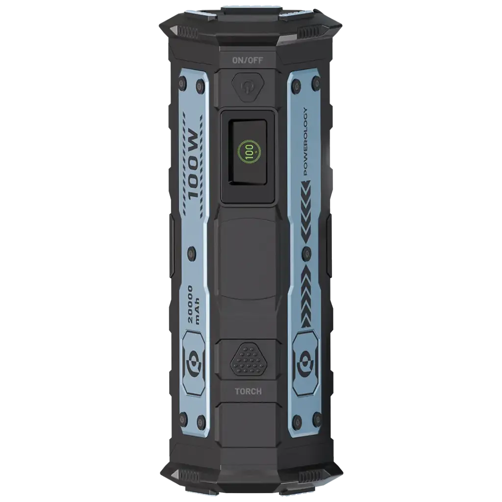 پاوربانک پاورولوژی TorchPower 20000mAh با چراغ‌قوه و شارژ 100 وات