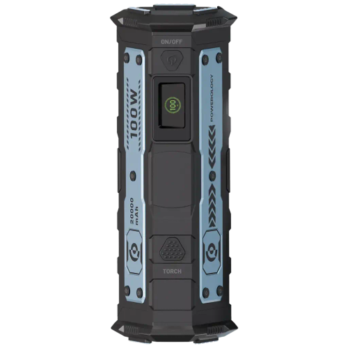 پاوربانک پاورولوژی TorchPower 20000mAh با چراغقوه و شارژ 100 وات