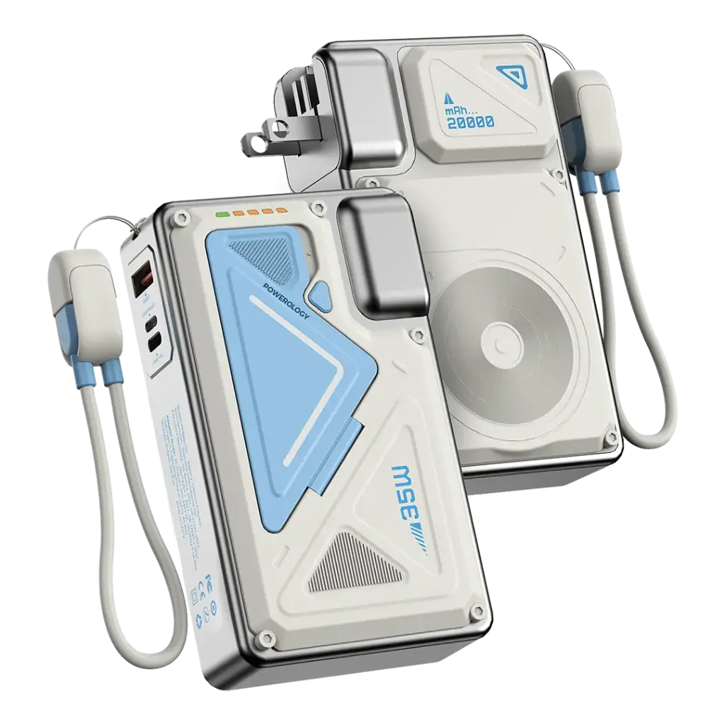 خرید پاوربانک شارژر دیواری Powerology MagSafe 20000mAh | شارژ سریع و بی‌سیم