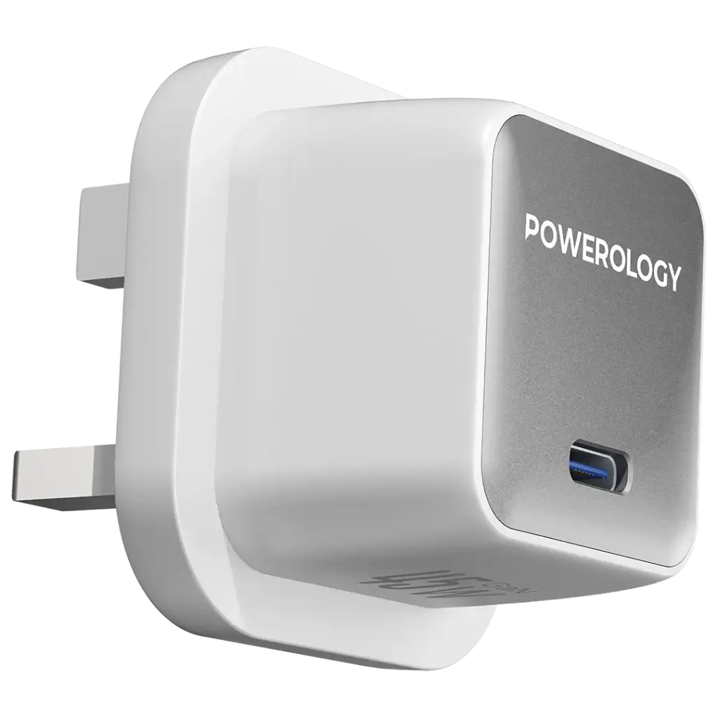 شارژر دیواری Powerology QX 45W Pocket-Sized GaN Adapter