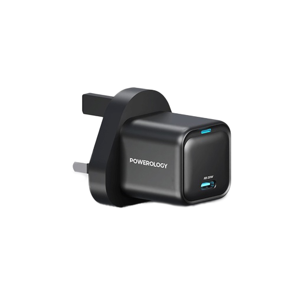 خرید شارژر دیواری Powerology GaN 20W | شارژ سریع و سبک