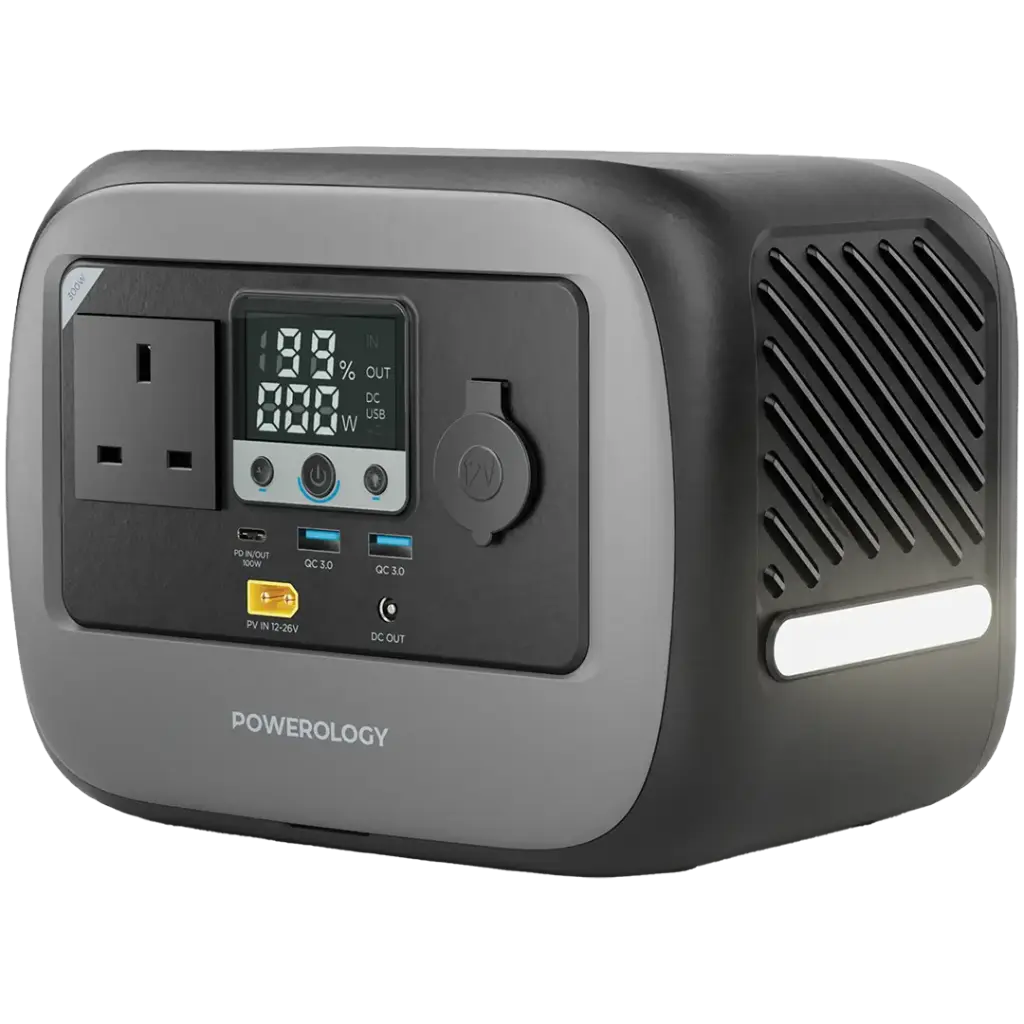 پاور استیشن 300 وات Powerology Pater I | شارژ خورشیدی و USB-C 100W
