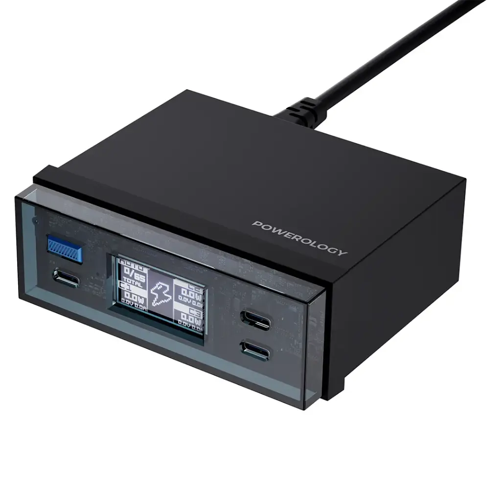ایستگاه شارژ رومیزی Powerology Power Hub – مشکی
