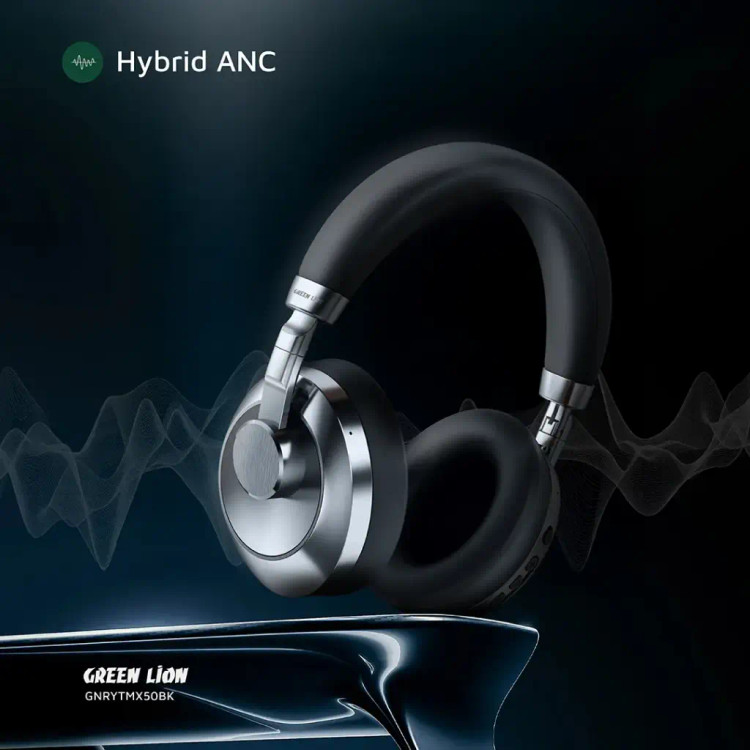 هدفون بیسیم Green Lion Rhythm X50 ANC | حذف نویز و باتری ۵۰ ساعته