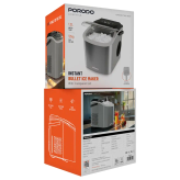 یخساز گلولهای سریع Porodo Lifestyle Instant Bullet Ice Maker – نقرهای
