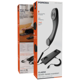 گوشی تلفن کلاسیک و رترو Porodo با کانکتور Type-C – مشکی