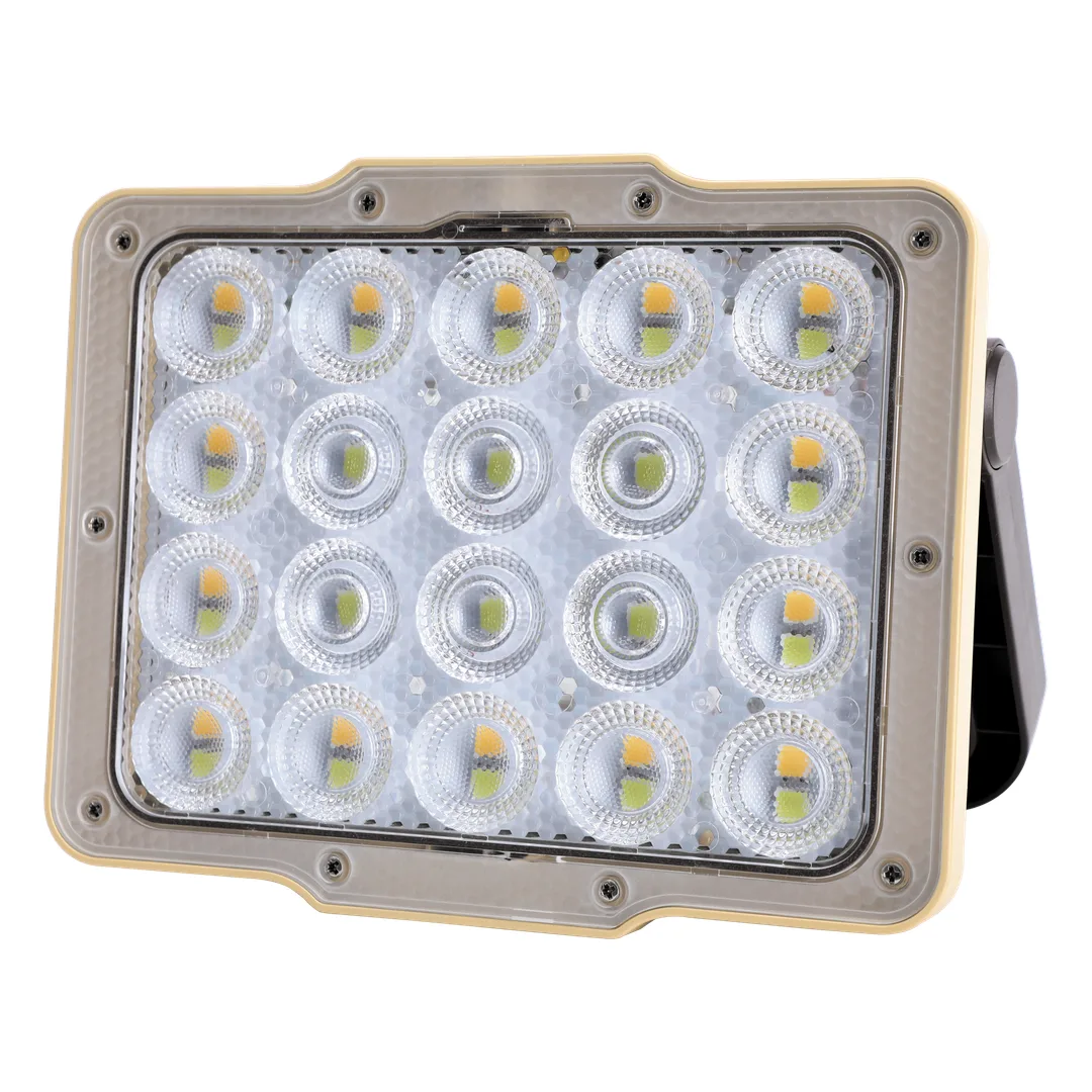 چراغ سیلابی خورشیدی Green Lion با باتری ۴۸۰۰ میلی‌آمپرساعت و ۴۳ LED – مشکی