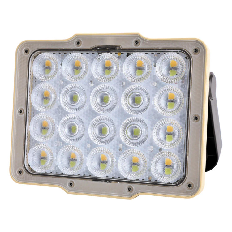 چراغ سیلابی خورشیدی Green Lion با باتری ۴۸۰۰ میلیآمپرساعت و ۴۳ LED – مشکی