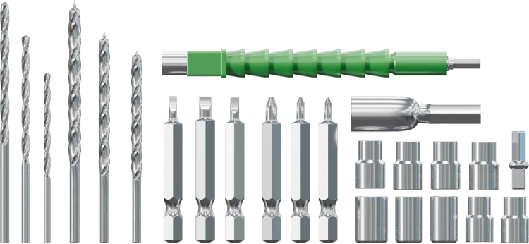 دریل چکشی شارژی Green Lion GD-16 Pro Drive با ۲ باتری ۲۱ ولت ۳ آمپرساعت – سبز