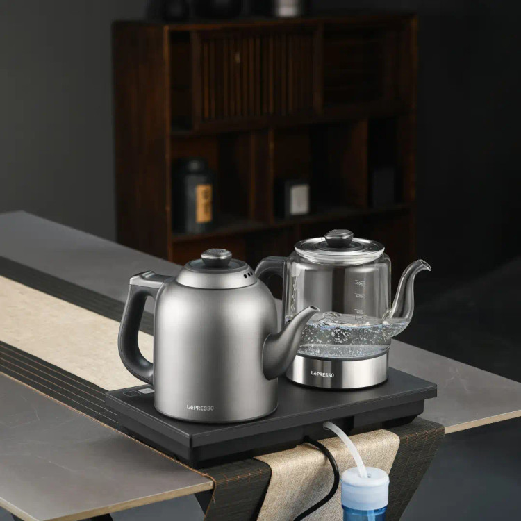 دستگاه دمآور چای و آبجوش LePresso AuraBrew با پنل لمسی – خاکستری