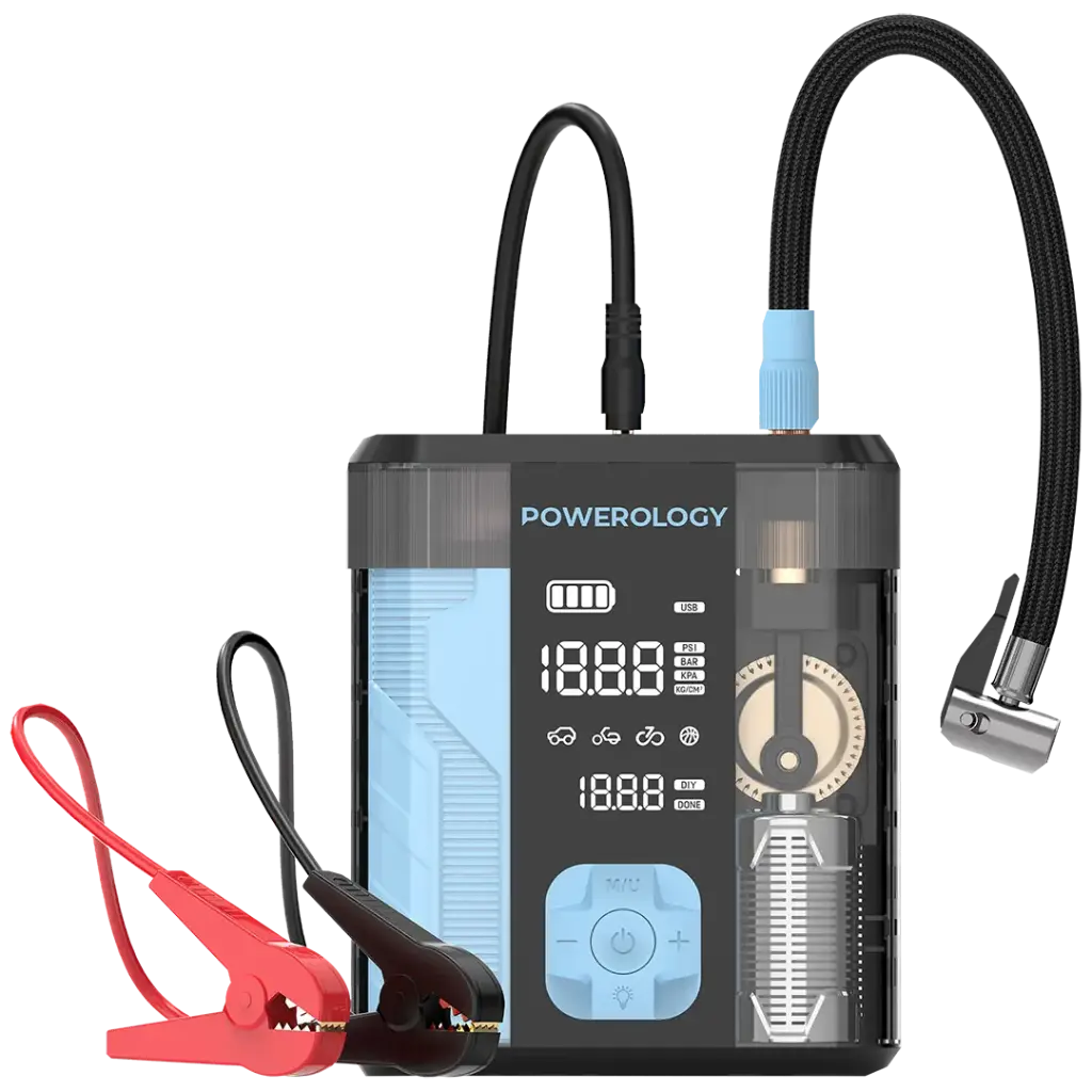 جامپ استارتر و کمپرسور باد ۳ کاره پاورولوژی | Powerology 1000A