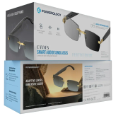 عینک آفتابی هوشمند صوتی پاورولوژی Cannes | Gold/Black