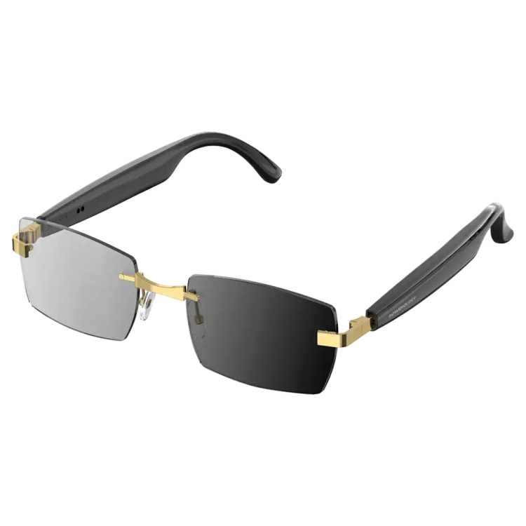 عینک آفتابی هوشمند صوتی پاورولوژی Cannes | Gold/Black