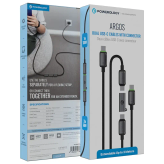کابل شارژ دوگانه USB-C پاورولوژی Argos | طول 3 متر