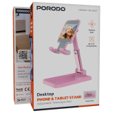 پایه رومیزی موبایل و تبلت Porodo | چرخش 360 درجه و ارتفاع قابل تنظیم