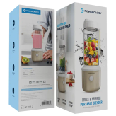 مخلوطکن شارژی قابل حمل پاورولوژی مدل Press & Refresh ظرفیت 450 میلیلیتر – 126 وات