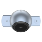 استند شارژ بیسیم و اسپیکر پاورولوژی مدل Qi2 Speaker Charge Station – طوسی