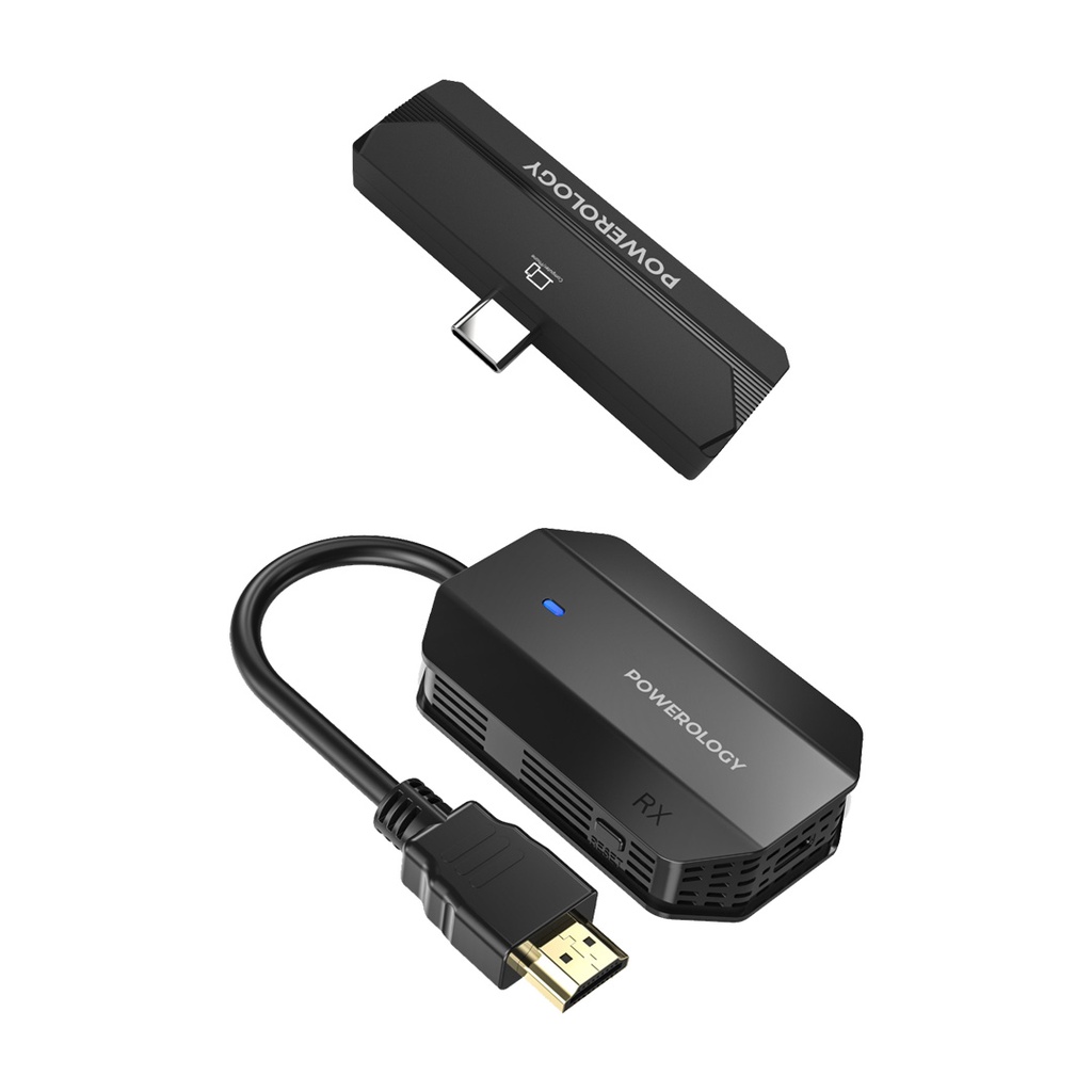 مبدل بی‌سیم HDMI به Type-C پاورولوژی | انتقال تصویر و صدا تا 50 متر