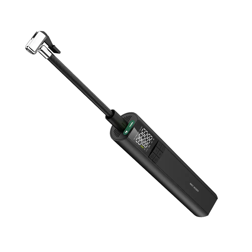 کمپرسور باد فندکی و شارژی گرین لاین GL-A3 | فشار 150 PSI و باتری 4000mAh